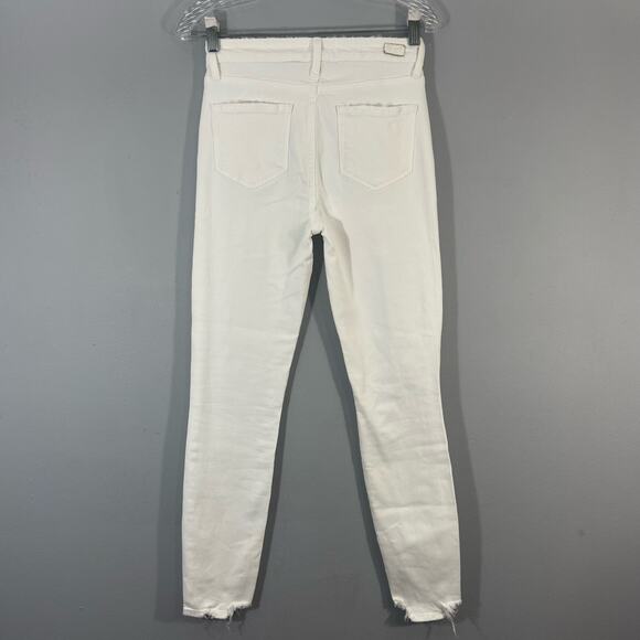 PAIGE Hoxton Ankle Distressed White Jean - Picture 4 of 9